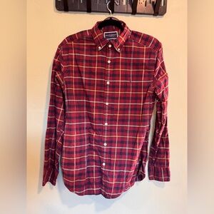 Charles Tyrwhitt Oxford Button Down Shirt in Red Plaid